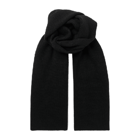 Å WOMAN Stickad halsduk MARIE Halsdukar & scarves Svart ONESIZE