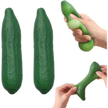 2-pakning Gurka Stressball, Mini Squeezeleker for Barn, Angstlindring