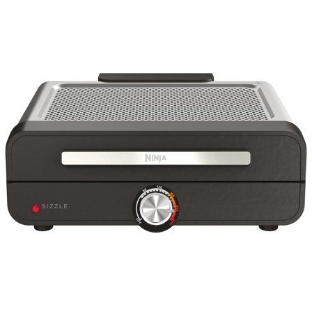 Ninja GR101EU Sizzle kontaktgrill - Sølv og sort | KitchenOne