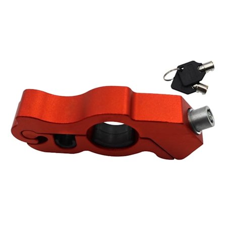 Motorcykel grebslås forhindrer tyveri CNC aluminium styr lås til crossmotorcykel knallert scooter ATV rød