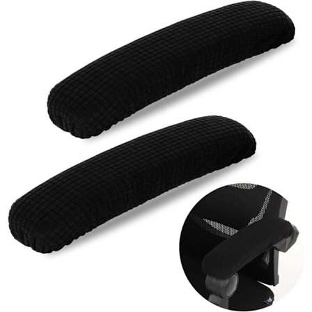 1 Par Armlenstrekk for Kontorstol/Kontorstol Armlene Trekk Albuepute Gamingstol Armlene Svart
