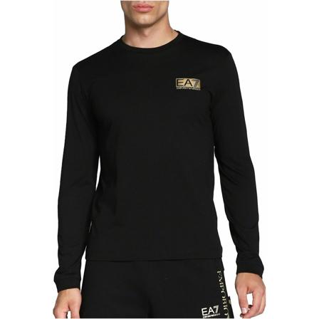 Emporio Armani Ea7, T-shirt Czarny, Mężczyzna, Rozmiar: S