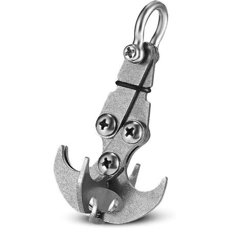 Ulkoilmakiipeilyyn tarkoitettu taittuva koukku ruostumattomasta teräksestä, painovoimakahva, paini, ulkoilu