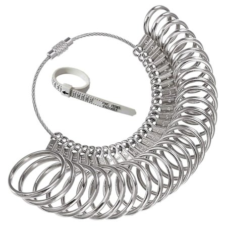 0-13 Ring Sizer Måleverktøysett Metall Ring Sizers Metall Ring Måler Finger Sizer & Ring Mandrel