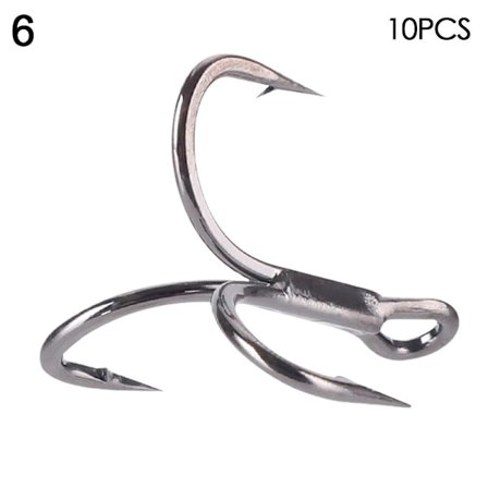 10 st/ set fiskkrokar högt kolstål 6 6