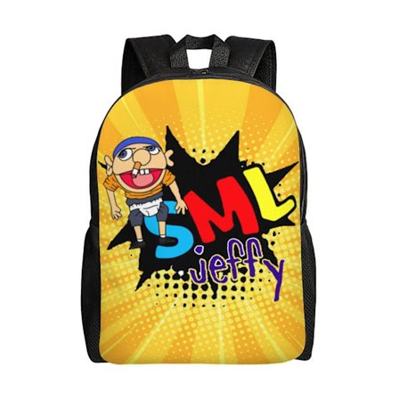 Jeffy Marionett SML Unisex Ryggsekk Laptop Skoleveske College Student Skulderveske Lett Basic Dagstursekk For Voksen Tenåring Barn (FMY)