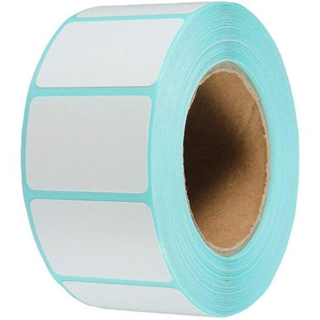 Etikett rull, 500 stk 60mm*40mm hvite selvklebende etiketter for Fr