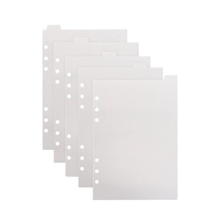 5PCS Binder Jakaja Hakemistosivun välilehdet Binder Index Jakajat