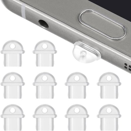 10 stk. Opladningsportbeskyttere Mobile Støvhætter Opladningsporttilbehør Pvc Opladningsportbeskyttere Til Micro USB