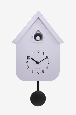 NeXtime - Veggklokke Twitter 21,5x41,5 cm - Lilla - Veggklokker & bordklokker - Fra Homeroom