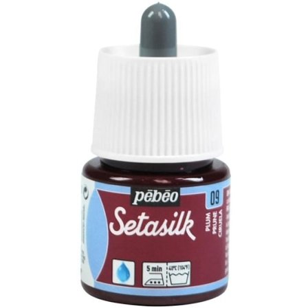 Silkeblæk - Pébéo - Setasilk - 45 ml - Blommefarvet - Tekstil Blandet