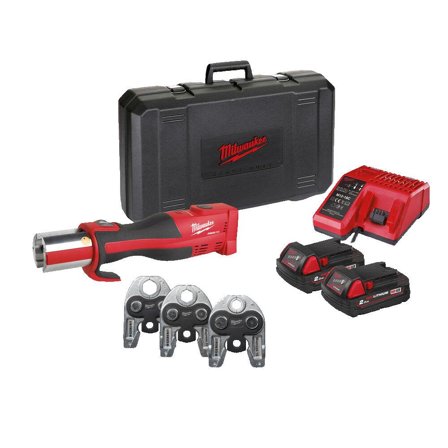 Milwaukee M18 BLHPT-202C GM-SET Pressemaskin med batteri og lader, 15-22-28, Maskiner