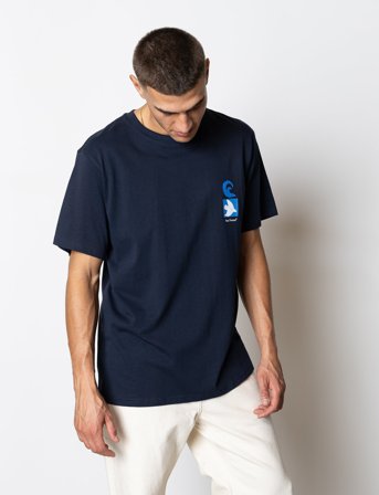 Fat Moose Florian T-Shirt - Navy - XXL