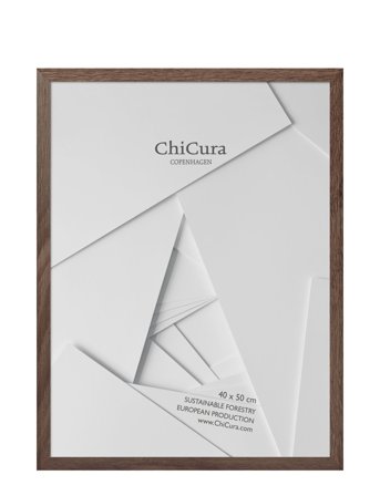 ChiCura Wooden Frame - 40X50Cm - Glass - Brown - 40X50CM