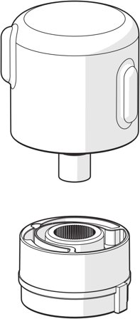 Oras 1008616V-33 Strømningsknapp for badekarkraner, Baderom