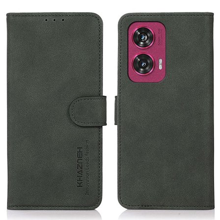 SKALO Motorola Edge 50 Fusion KHAZNEH Plånboksfodral i PU-Läder - Grön