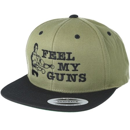 Berzerk - Grønn snapback Caps - Feel My Guns Olive Snapback @ Hatstore
