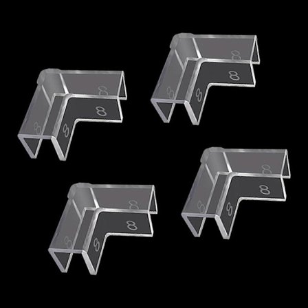 Høykvalitets klare akvarier Kantbeskyttere Transparente materialer for effektiv skadeforebygging Enkel montering Flerfarget