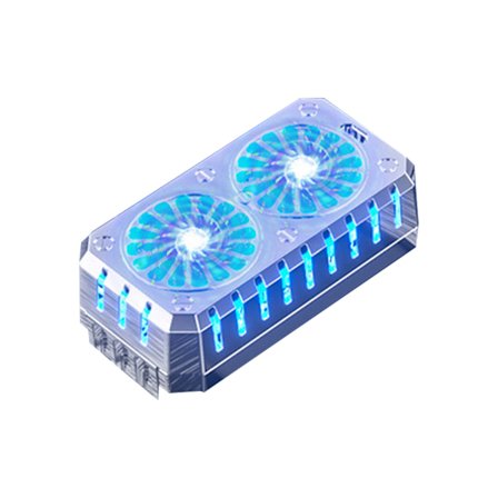 Halvleder kølechip, mobiltelefon køler køleventilator, køling til etui til 4-6,7 tommer telefoner