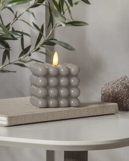 LED Pöytäkynttilä Dot Harmaa