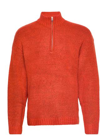 Rrcasey Knit Knitwear Half Zip Pullover Oranssi Redefined Rebel