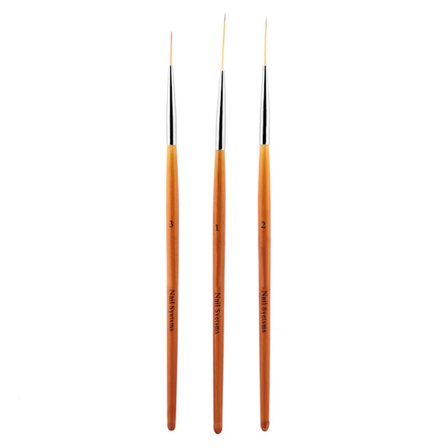 3-pack nagelkonstlinje-penna för målning och prickning