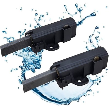 2 stk. Motorkull for vaskemaskiner og tørketromler I Karbonbørster 4006020152 Sett med 2 reservedeler for AEG Privileg Electrolux Quelle I SO