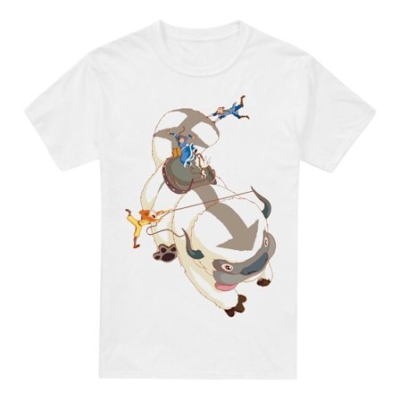 Avatar: The Last Airbender Herr Hang On Appa T-Shirt XL Vit