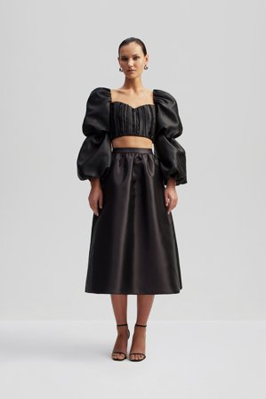 Malina - Hayden midi skirt - M - Black
