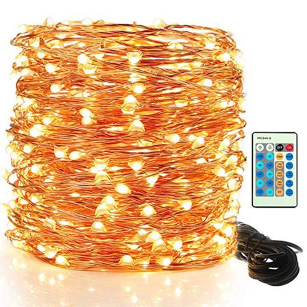 LED-ljuskedja, 10 fot 300 LED-lampor, dimbar utomhusgranljus, UL-certifierad varm