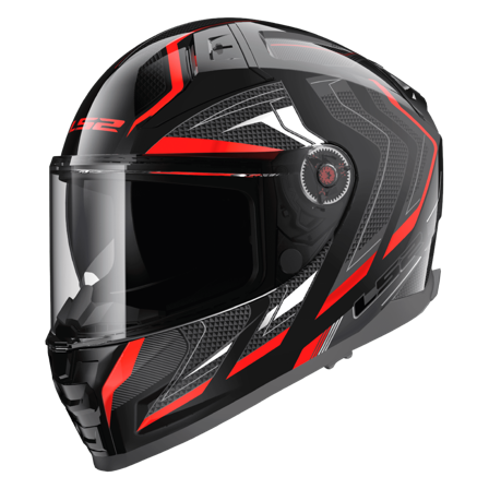 Integraalhelm LS2 FF811 Vector II Alizer Zwart/Rood S