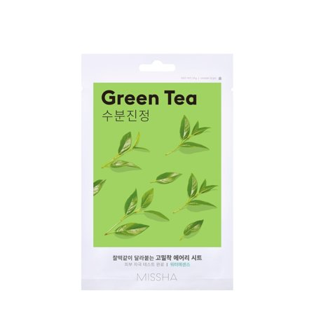 MISSHA Mask Airy Fit Sheet Green Tea 19g - Maschera Idratante viso
