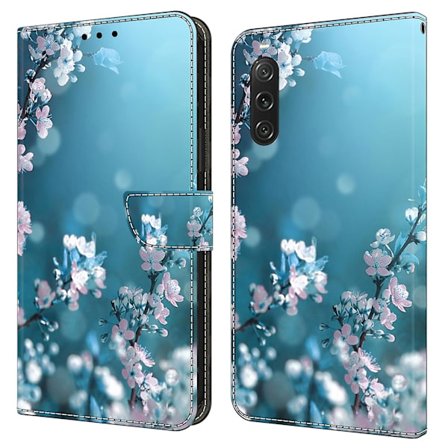 För Sony Xperia 10 V skyddande case 3d-mönsterutskrift Pu- cover med stativ