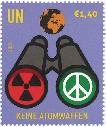 FN Wien - Nej til atomkraft - Postfrisk frimærke