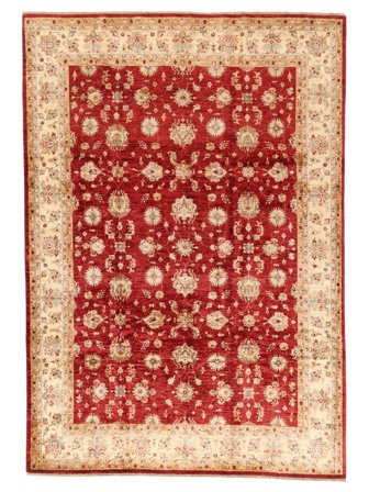 Oriental Ziegler Rug 241X348 Dark Red/Orange Wool, Afghanistan