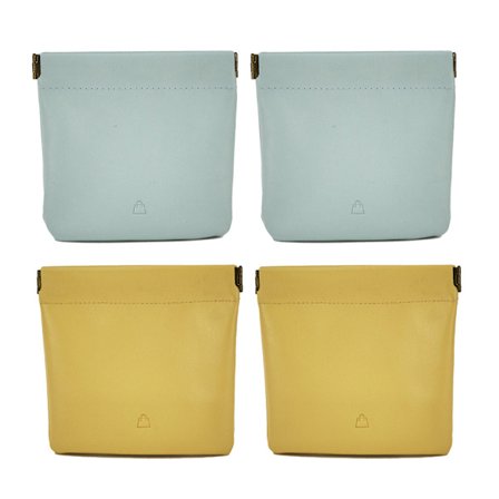 Hovedtelefon tasker i kunstlæder med snapfjederlukning