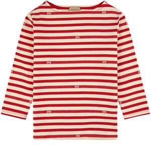 Kids - Gucci Striped T-shirt Red 10 Years - Tops - 10 years - Cream - Mädchen
