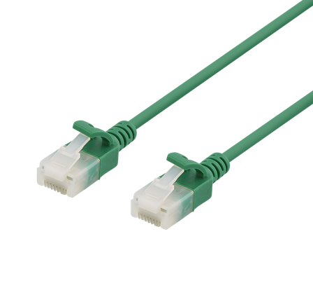 Deltaco koblingskabel - 50 cm - grønn