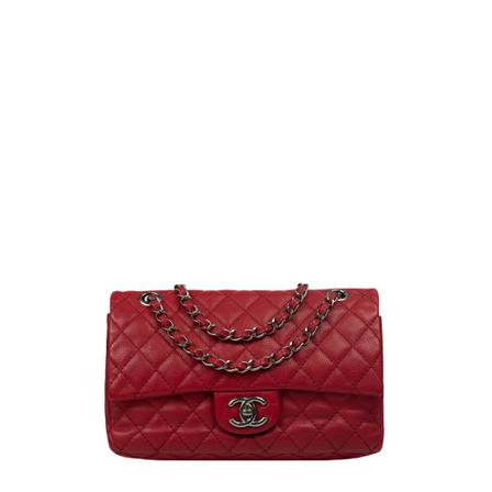 Chanel Vintage Pre-owned Classique Medium Taske Rød, Dame Vintage Tasker, Størrelse: ONE Size