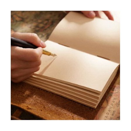 Håndlavet - 100x155mm Læderbundet Daglig Skrivebog & Journaler Til At Skrive I Til Rejser/Dagbog