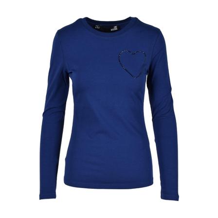 Love Moschino T-Shirts Blå, Dame