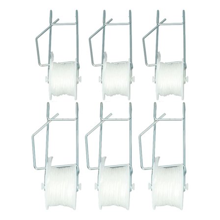 6 stk. Tomatstøtte kroge drivhus tomat rulle kroge sæt støtte kit til tomat kirsebær 15 meter line