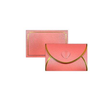 50 stk. Gavekort Kuverter med Kærlighedsspænde Kuverter med Guldkant, Kuvert til Notekort, Bryllup