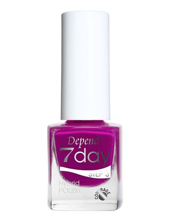 7Day Hybrid Polish 7276 Neglelakk Sminke Lilla Depend Cosmetic*Betinget Tilbud