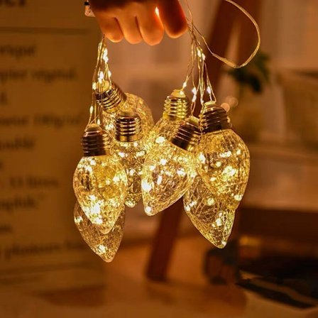 LED kobbertråd lysstrenger med ferskenhjerte fargerike lys vindu camping jul vår festival landskap dekorasjon camping gatelys(W