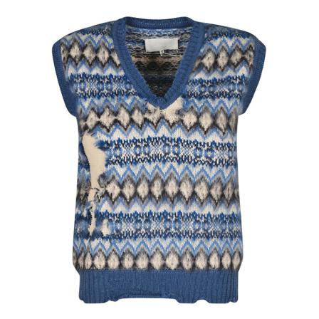 Maison Margiela, Sweater Blauw, Dames, Maat:S