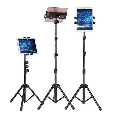 ADV-306 52cm-136cm Højdejusterbart Foldbart Tripod Mount til Telefon Tablet inden for 4.7-12.9 Tommer