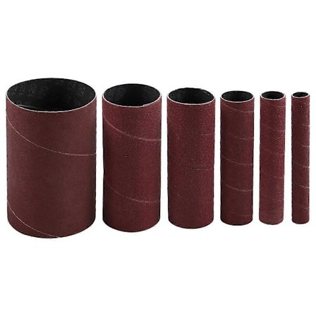6 stk. slibemuffer til spindelsliber, korn 120, aluminiumoxid sandpapir slibemuffer