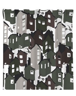 Yhdistelmänauhaverho Kaupunkiaihe Village 2/pak Vihreä