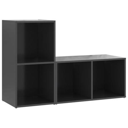Vidaxl Tv-skåp 2 St Grå 72x35x36,5 Cm Konstruerat Trä Grå